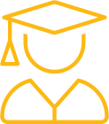 graduate with mortarboard icon