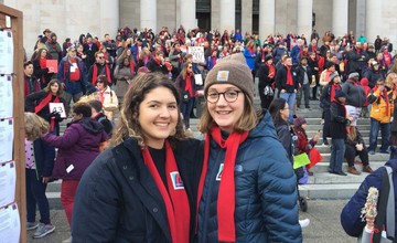 Students at rally