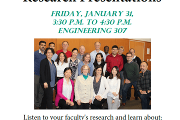 Computer Science Faculty Research Presentations