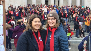 Students at rally