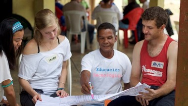 Students studying abroad