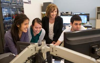 Professor with Students