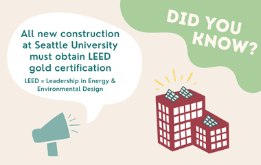 All new construction at Seattle University must obtain LEED gold certification