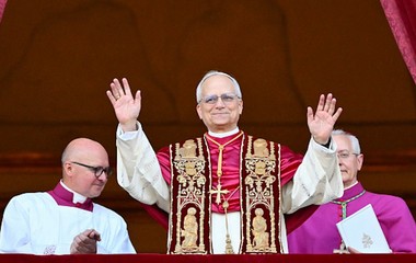 Welcoming Pope Leo XIV