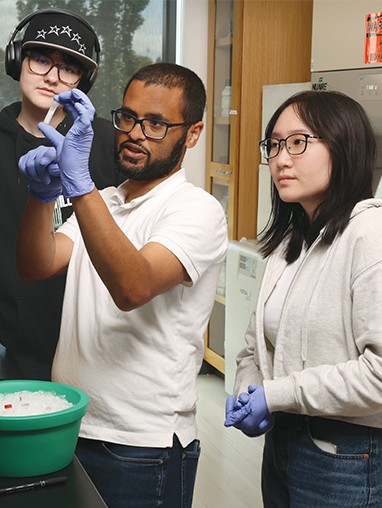 Undergrads in a lab