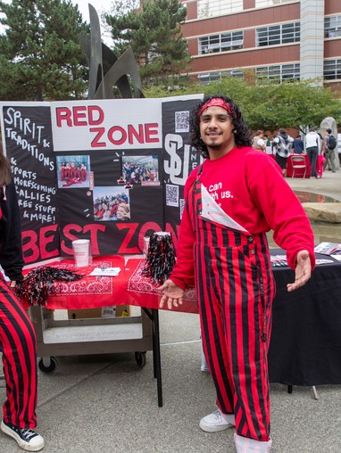Students and the involvement fair
