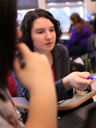 Group of students working together