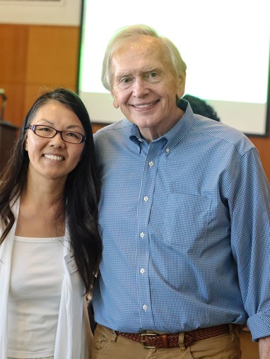 RAMP-UP Coordinator Janie Ng with a guest speaker