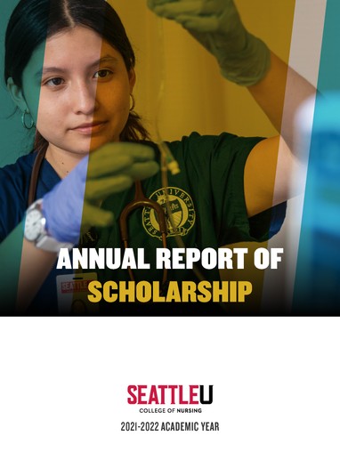 Cover of CON Annual Report of Scholarship 2022-2023