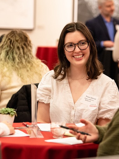 LinkUp mentoring and networking event for Seattle University students on campus.