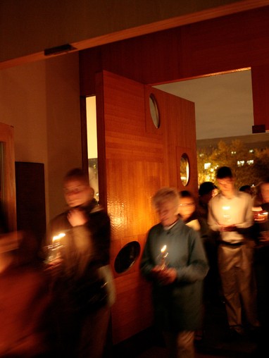 A group of people in a room.
