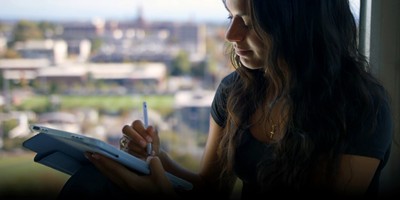 Lady Studying