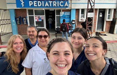 Nursing students in Guatemala for travel aboard course