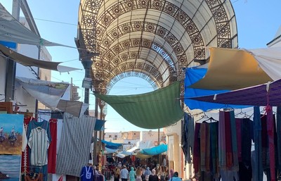 Morocco's street with shops