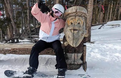 Cadet on a snowboarding trip