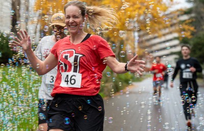 Seattle University Veterans 5k run on campus