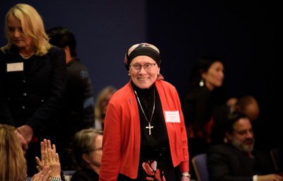 Sr Rosalie Locati at the alumni awards