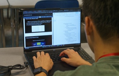 Students in class