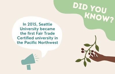 In 2015, 91̽�� became the first ​Fair Trade Certified university in the ​Pacific Northwest​
