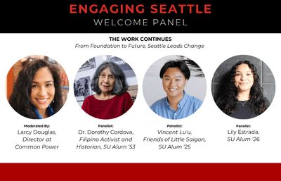 Welcome Panel at Engaging Seattle