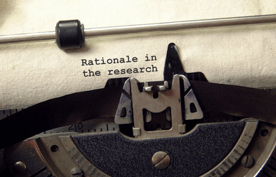 Old typewriter with text saying 