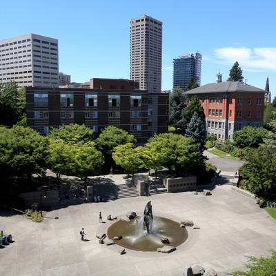 Aerial View of Fountain