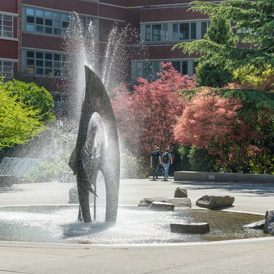 Fountain in quad