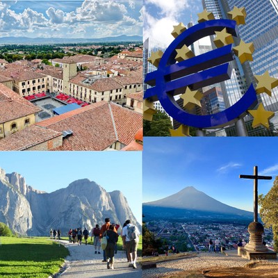 Images of San Sepolcro, European Union, Guatemala, and Dolomites