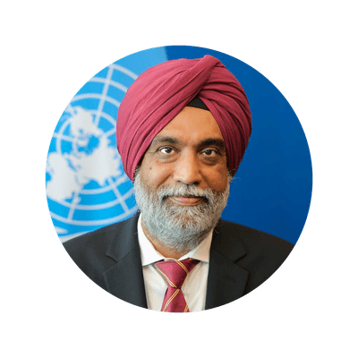 A portrait of Amandeep Singh Gill