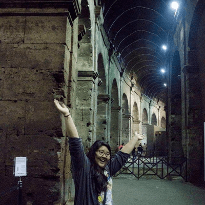 woman in the streets of Florence