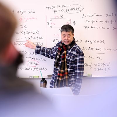 Professor teaching