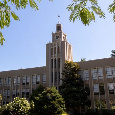 iconic SU Administration building on a sunny day