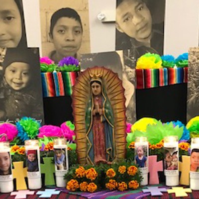 IMAGE: An altar for the children who have died at the US/Mexico Border