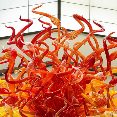 Chihuly in the pigott building