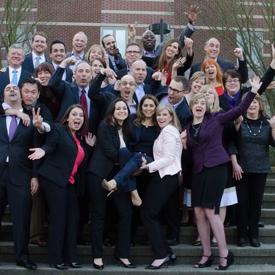 Cohort of Executive MBA graduates