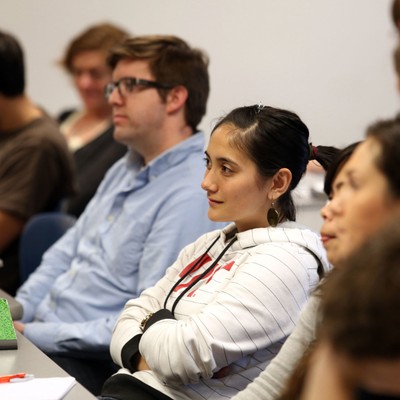 Students attending a lecture