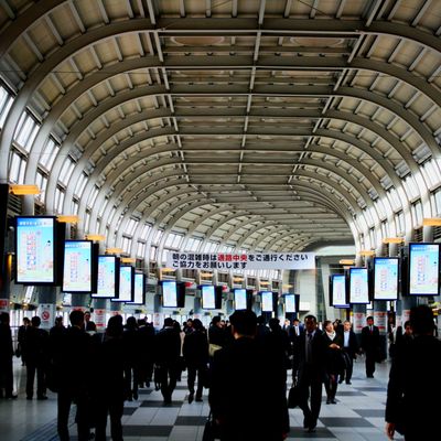 Transit station in Tokyo, Japan