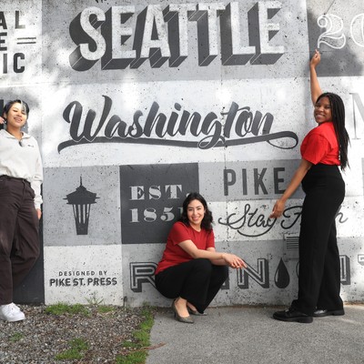 A group of women posing for a picture.