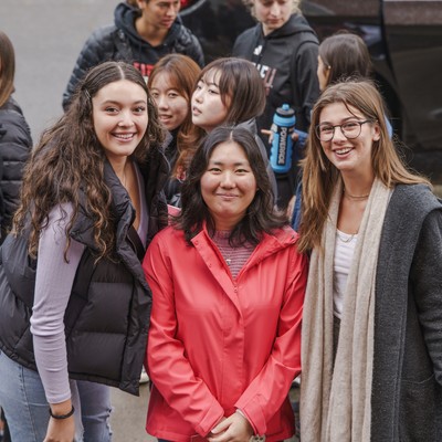 A group of women standing together.