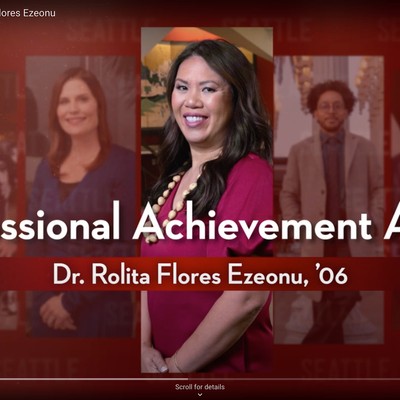 Dr rulia escudero's professional achievement award.