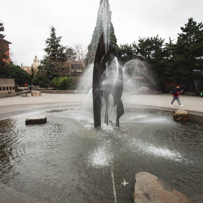 Winter Scene on Campus