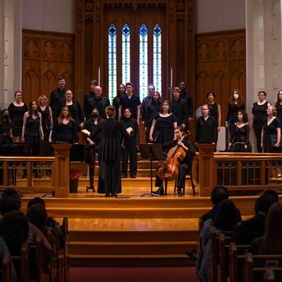 Choir performing at Seattle First Baptist Church