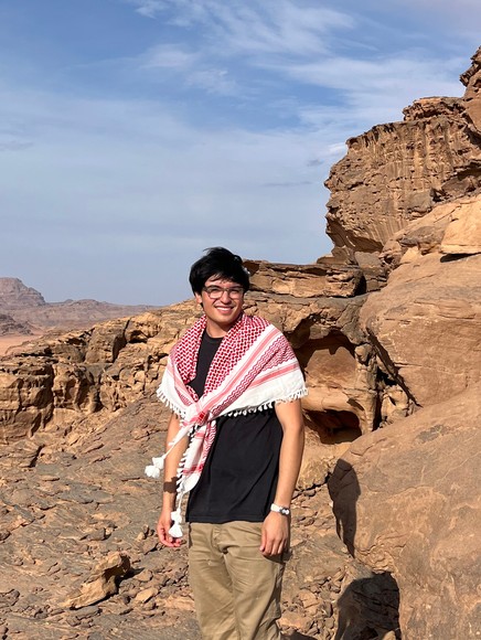 Diego Borromeo in the desert