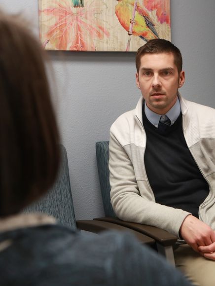 Psychologist in session
