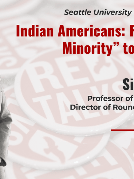 banner for red talk featuring photo of sital kalantry