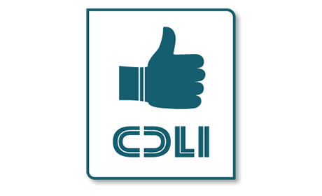 Thumbs-up icon with CDLI below