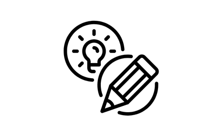 illustration of lightbulb and pencil