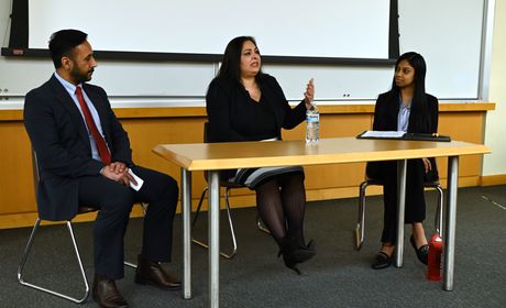 Manka Dhingra and MESALA Students on Panel