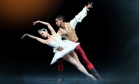 Ballerinas dancing on stage