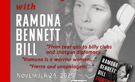 Ramona Bennett event flyer.